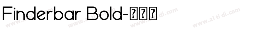 Finderbar Bold字体转换